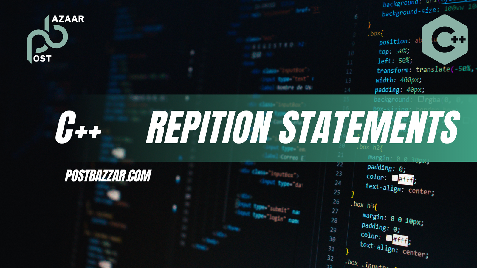 Repetition Statements in C++ (for, while, do-while) – Loops Explained with Examples