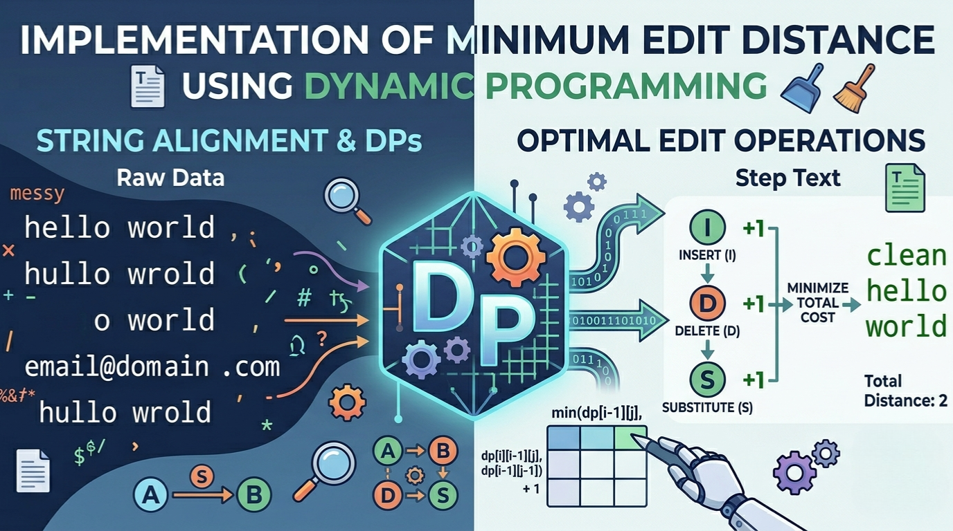 Implement Minimum Edit Distance