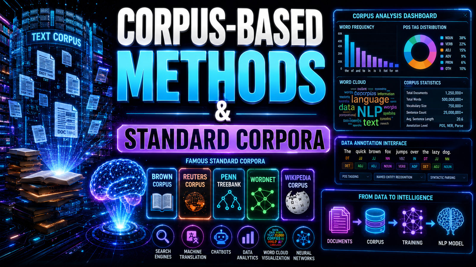 Corpus-based Methods and Standard Corpora in NLP (Detailed Lecture with Python Examples)