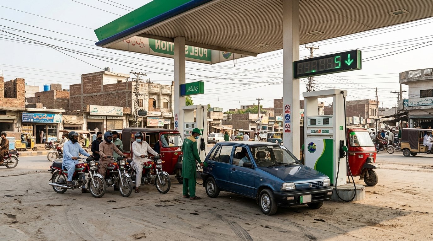 Petrol Price Falls in Pakistan, But Not Much